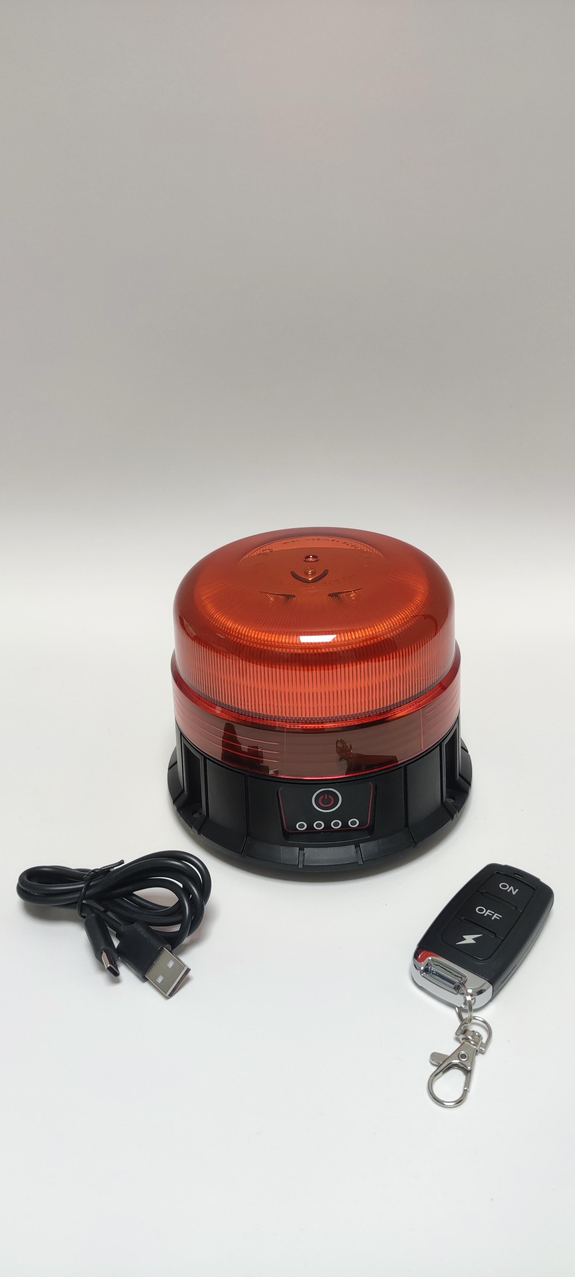 Gyrophare orange autonome pour véhicule industriel